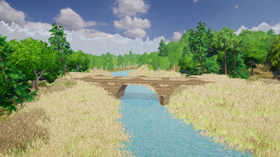 The arched stone bridge on the road out of Ashenvale